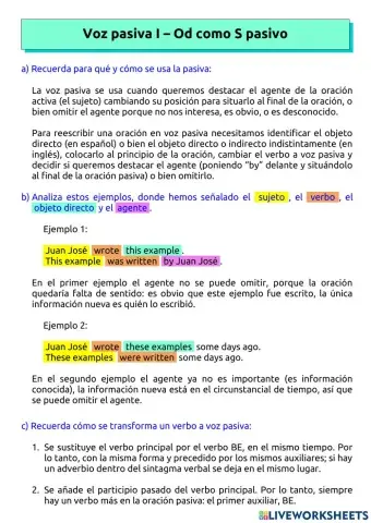 Passive voice I - Od as passive S