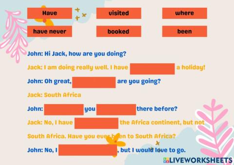 Persent Perfect Tense