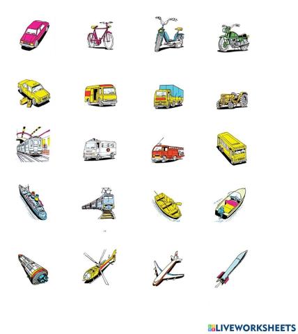 Transportation vocabulary