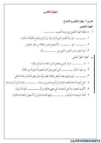 الجهاز التنفسي1