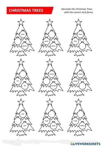 Irregular verbs trees