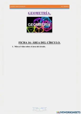 Geometría. Ficha 16.