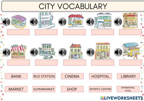 CITY Vocabulary
