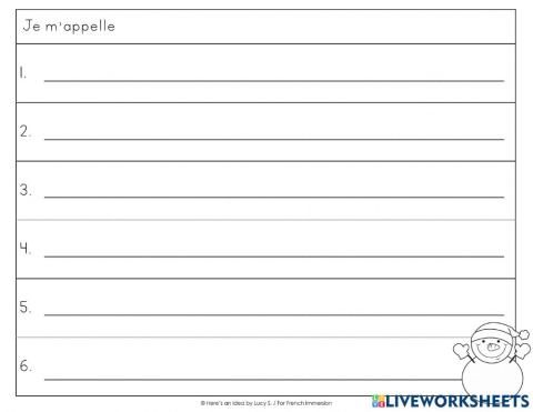 Write your own sentences