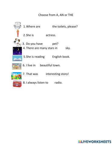 Definite and Indefinite articles