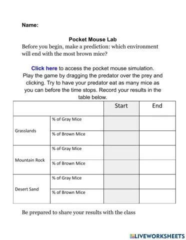 Pocket Mouse Lab