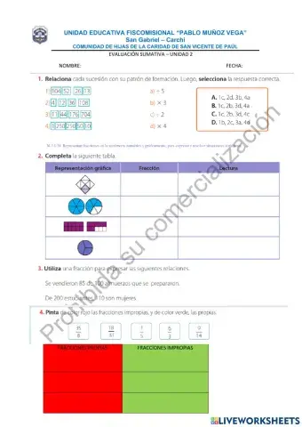 Evaluación unidad 2