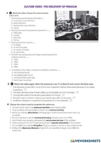 The discovery of penicillin