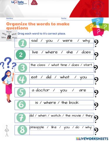 Word order in questions