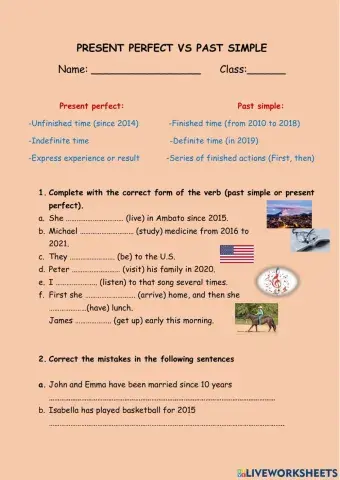 Present perfect vs past simple
