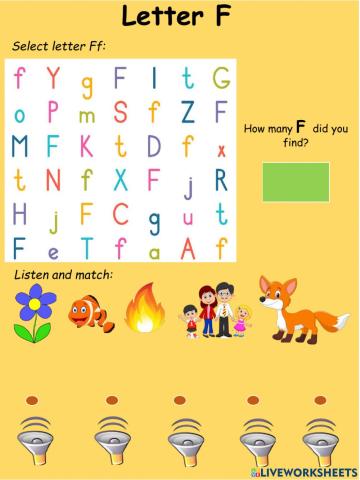 Consonants: Letter F