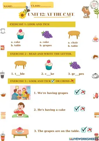 E2-unit 12: in the cafe