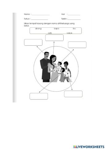 Pendidikan kesihatan tahun 1-kekeluargaan