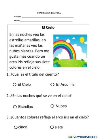 Comprensión Lectora