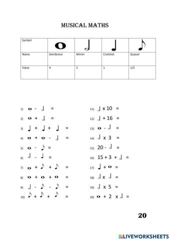Music Maths