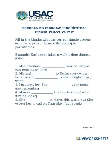 Present perfect vs Simple past