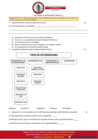La vida, azar o necesidad.
