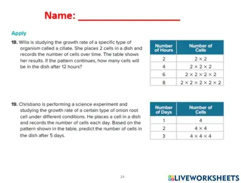 Powers and Exponents