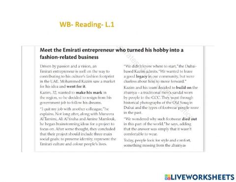 A successful entrepreneur