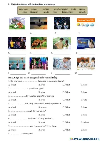 TA6-Unit 7 (vocab getting started + Wh words)