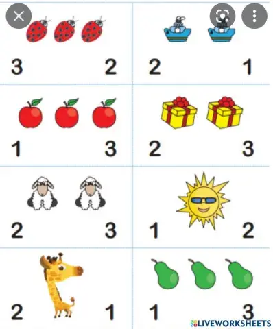 Ôn số lượng trong phạm vi 5