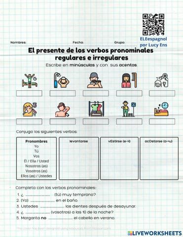 Los verbos pronominales