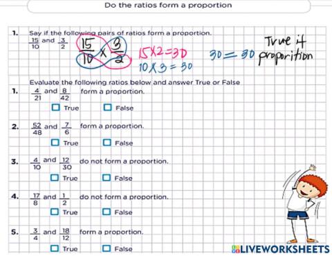 Ratio and proportion worksheet
