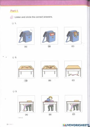 Toefl primary 1 book 2 Unit 1 Listening