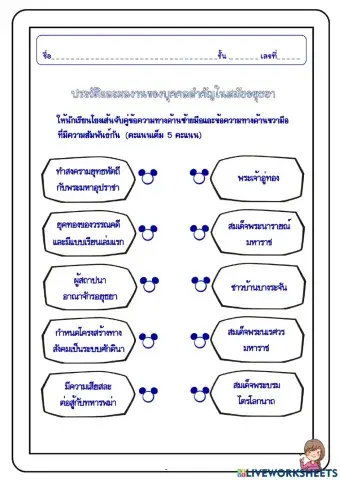 บุคคลสำคัญในสมัยอยุธยา