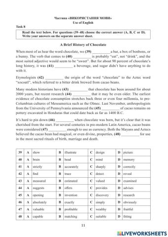 ZNO- Use of English-18d