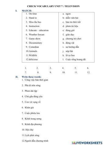 Check voc television