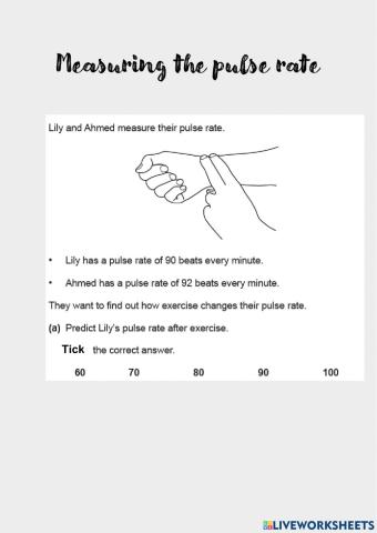 Measuring the pulse rate