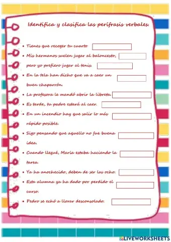 Perífrasis verbales