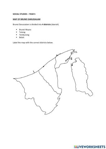 Map of Brunei