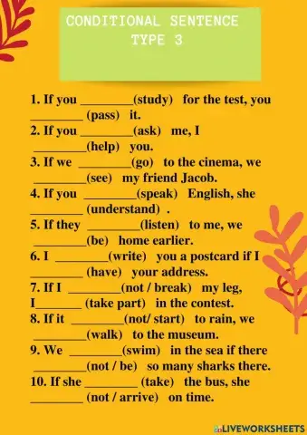 Conditional sentence type 3