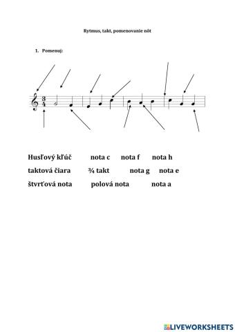 Hudobná výchova - teória