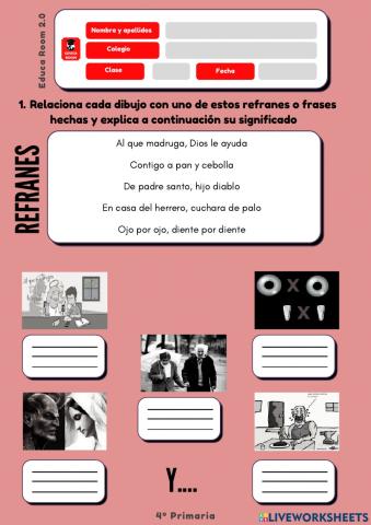 4º ud2 refranes y frases hechas lengua