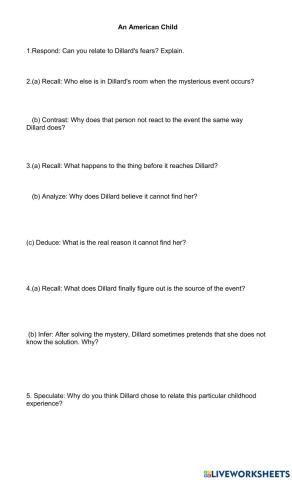 An American Childhood