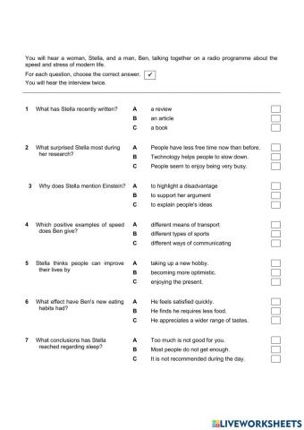 The stress of modern life