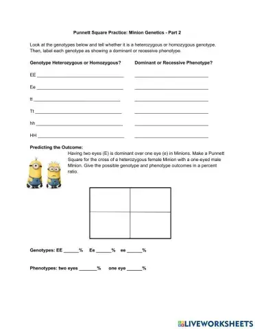 Minion Genetics Part 2