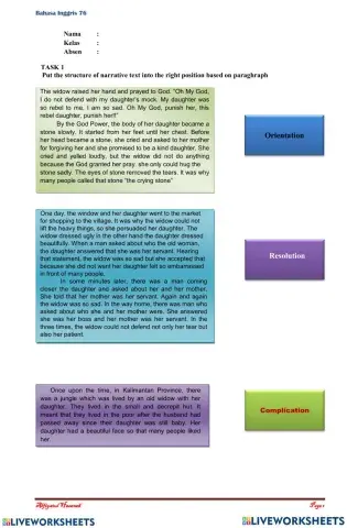 Narrative Text 'Kebo Iwa'