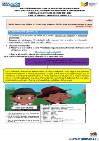 9.variedades lingüística extranjerismos y quichuismos