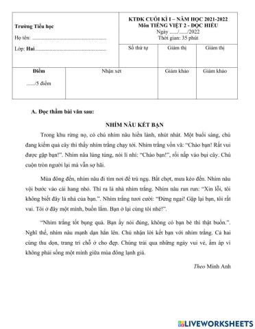 Ôn luyện tiếng việt 1