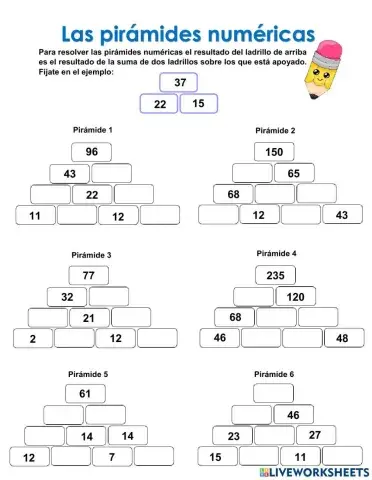 Las pirámides numéricas