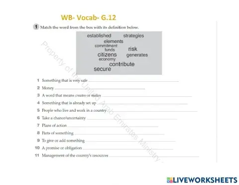 Lessons 3- 4: A nation’s entrepreneurial vision