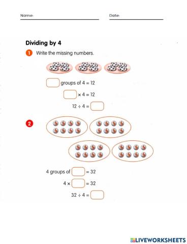 Dividing by 4
