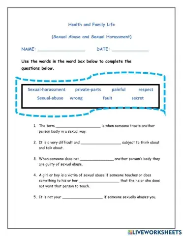 Sexual Abuse and Sexual Harassment