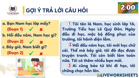 Phiếu gợi ý HĐ2 - bài 1