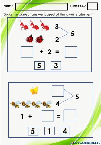 Number Bonds 1-5