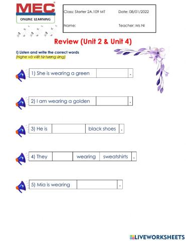 Clothes & Classes (HO2-Review)